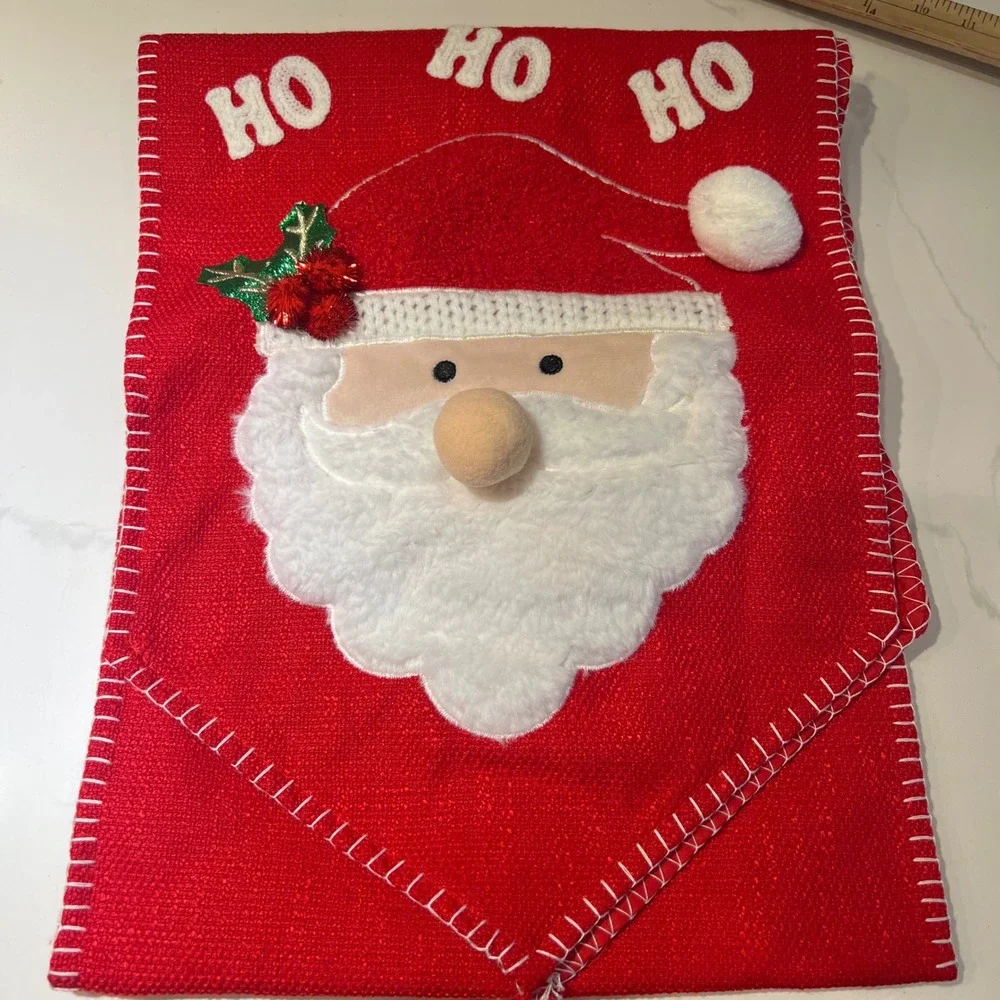 Christmas Table Runner Santa Claus‎ Ho Ho Ho Holiday Decoration Festive Decor